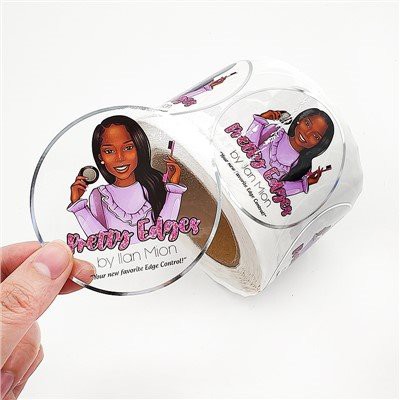 Очистите округле налепнице